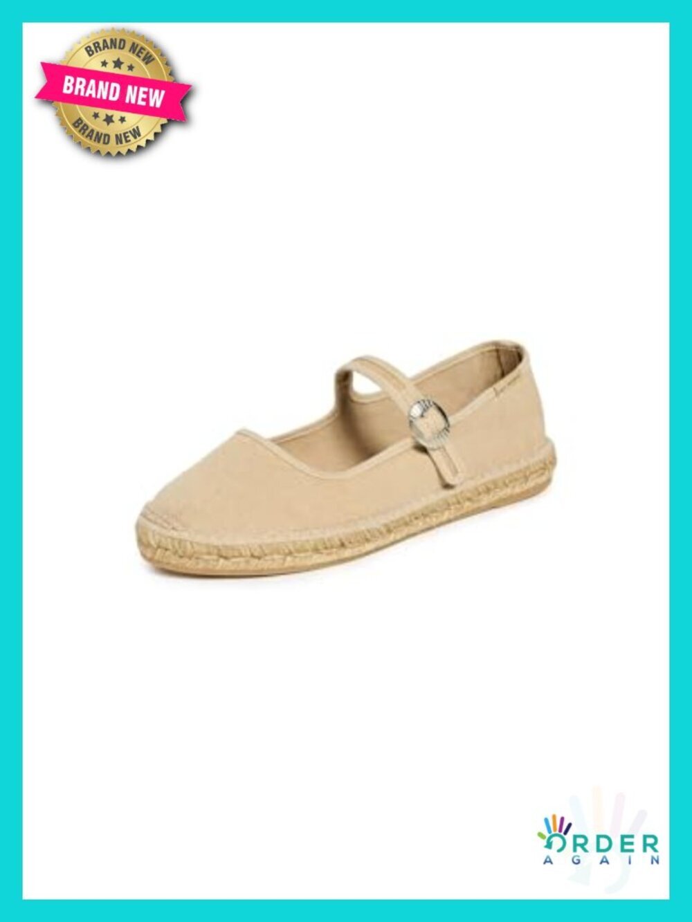 Espadrilles with Adjustable Buckle Strap Espadrille Flat